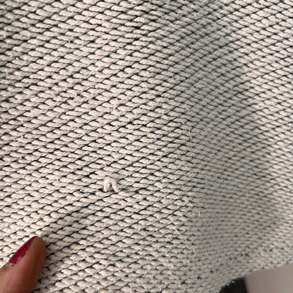 Oversized Textured Knit Top Beige 3/4 Sleeve Round Neck Women’s M/L - Picture 8 of 11